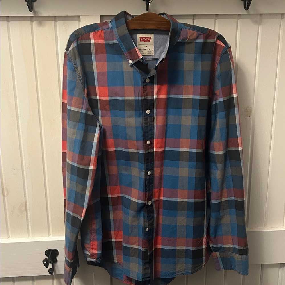 Levi's Plaid Casual Shirt Mens L